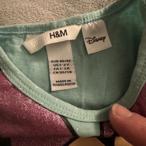 EUC Disney for H&M Minnie Mouse Decal Tee Sz 1-2yrs - Picture 3 of 5